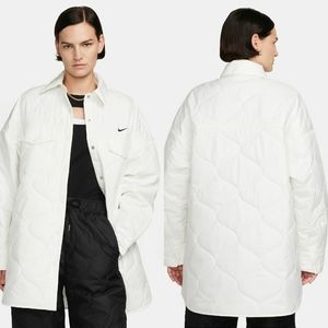 NWT Nike Essentials White Quilted Jacket Size XL
